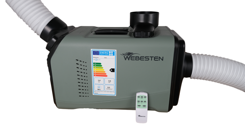 WEBESTEN PORTATİF KLİMA (220V)+ AKÜLÜ DİZEL ISITICI